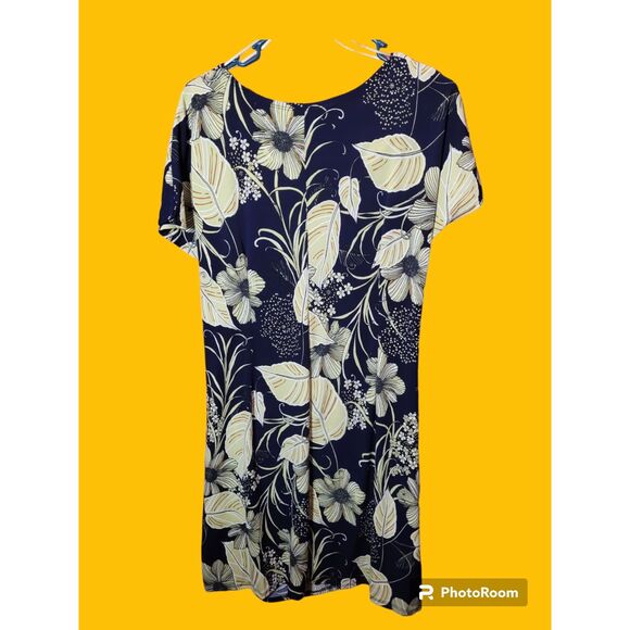 Robbie Bee Flower Dress Size Petite Large (N97) - Picture 2 of 2